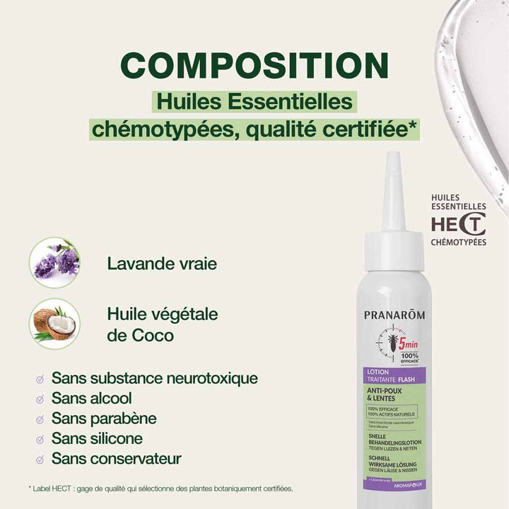 Pranarôm Pranapoux Anti-Lice & Nits Flash Treatment Lotion 100ml (3.38fl oz)