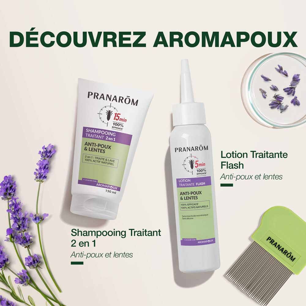 Pranarôm Pranapoux Anti-Lice & Nits Flash Treatment Lotion 100ml (3.38fl oz)