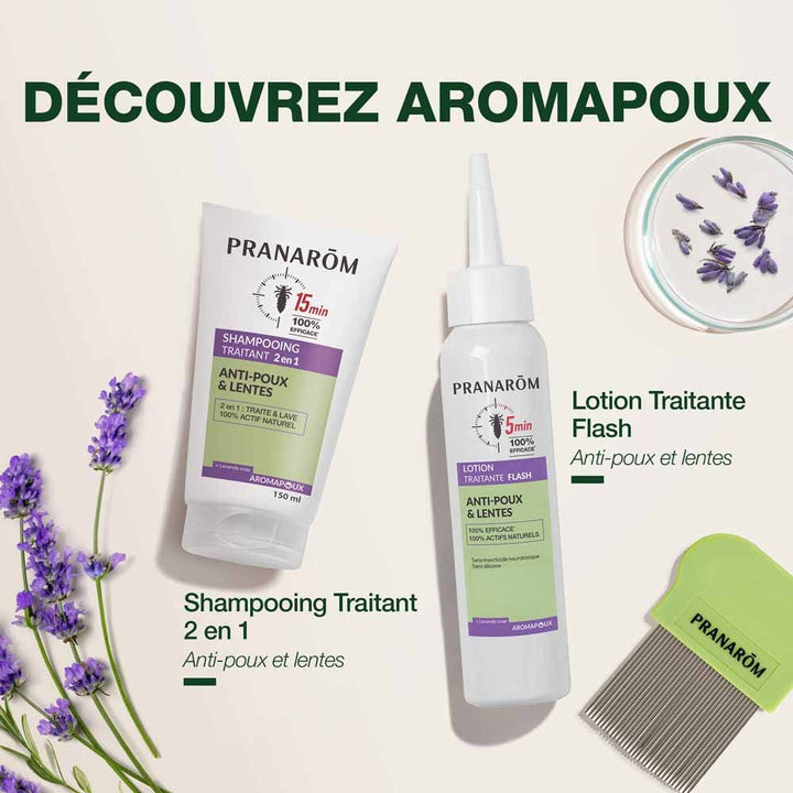 Pranarôm Pranapoux Anti-Lice & Nits Flash Treatment Lotion 100ml (3.38fl oz)