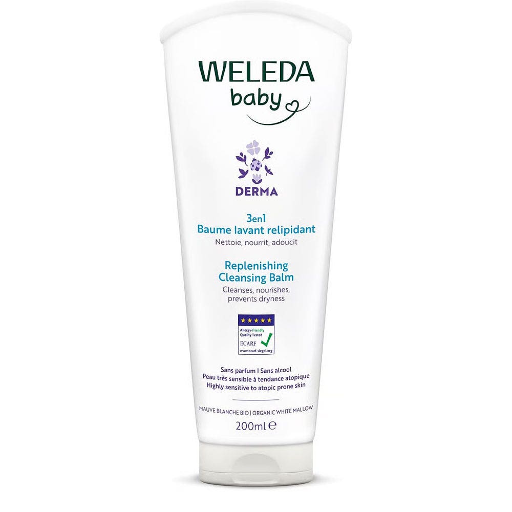 Weleda Baby Derma 3-in-1 Relipid Cleansing Balm 200ml