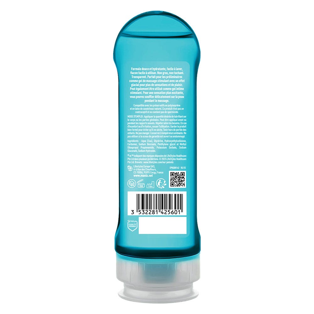 Manix ICE FEEL Gel de massage 2en1 effet froid 200ml (6.76fl oz)
