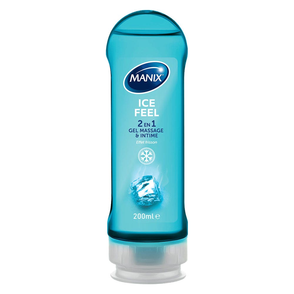 Manix ICE FEEL Gel de massage 2en1 effet froid 200ml (6.76fl oz)