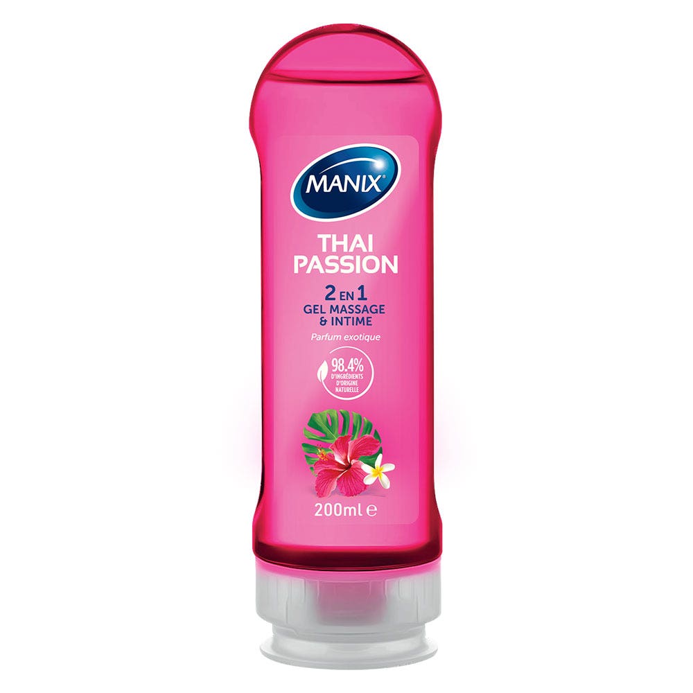 Manix THAI PASSION Gel de massage 2en1 parfum exotique 200ml (6.76fl oz)