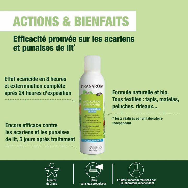 Pranarôm Allergoforce Anti-dust mite spray 150ml (5.07fl oz)