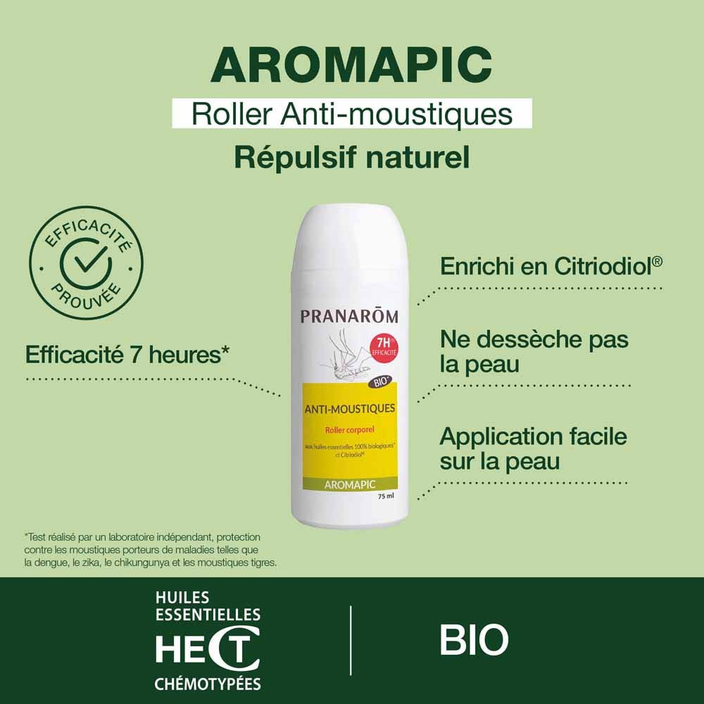 Pranarôm Aromapic Aromapic Roller Mosquito Repellent Body Milk 75 ml (2.54fl oz)
