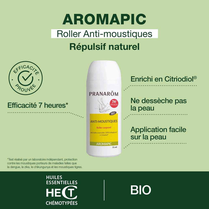 Pranarôm Aromapic Aromapic Roller Mosquito Repellent Body Milk 75 ml (2.54fl oz)