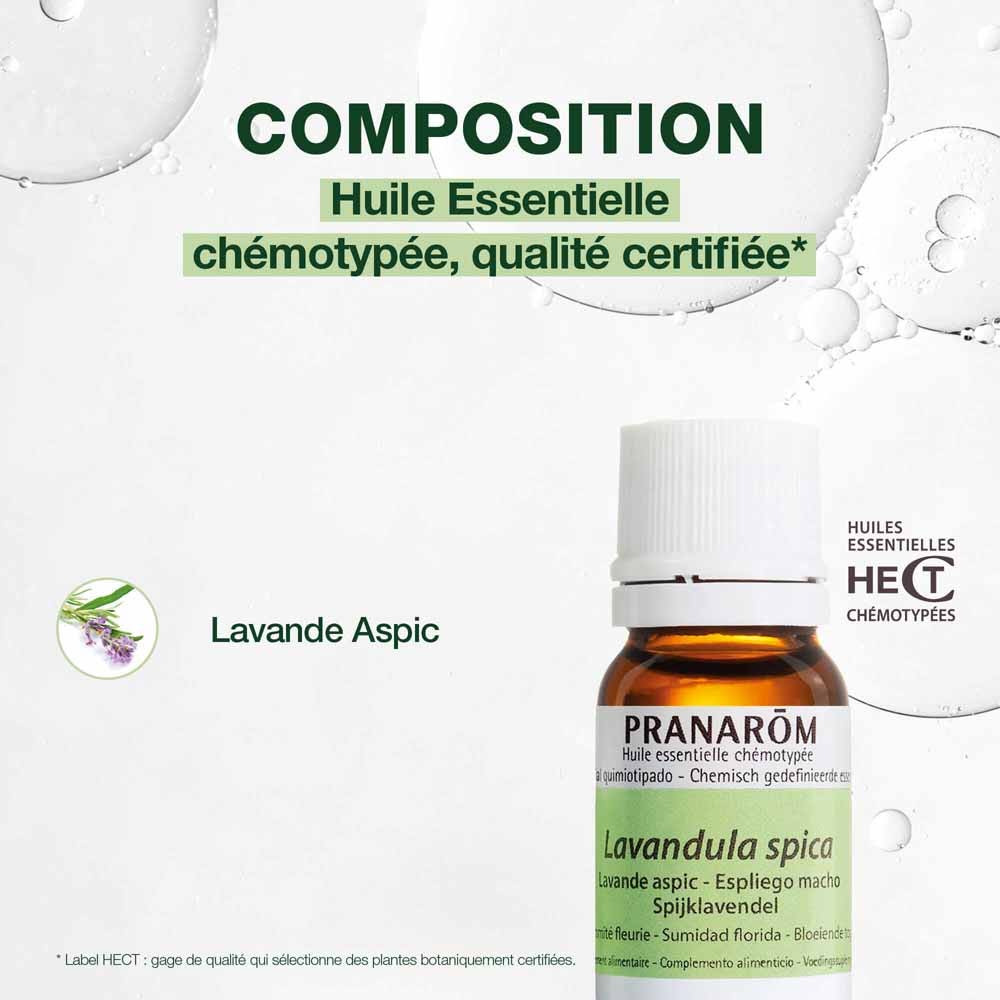 Pranarôm Essential oils Lavender aspic essential oil 10ml (0.34fl oz) - FrenchBeautyHub