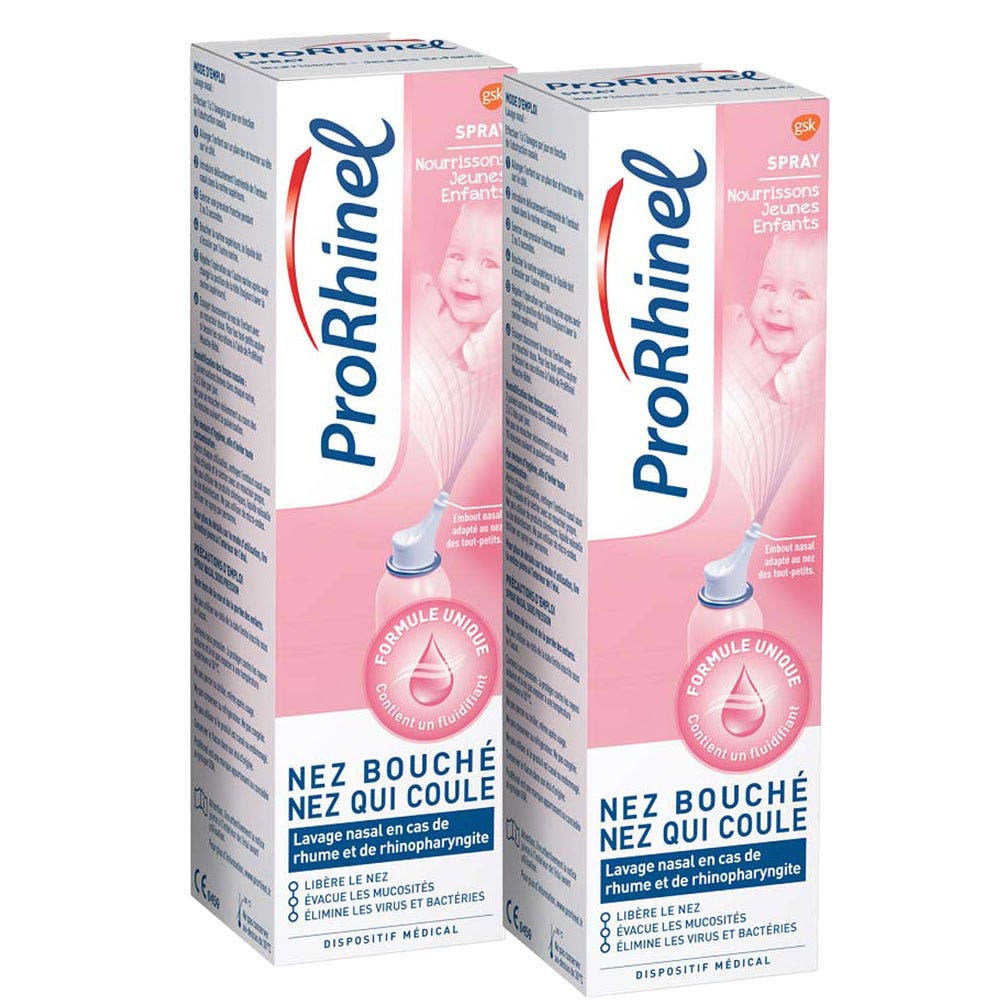 Prorhinel Spray Nasal Baby 2x100ml (3.38fl oz)