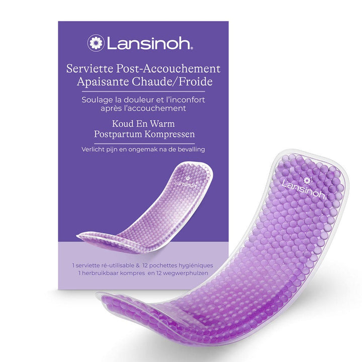 Lansinoh Reusable flexible post-delivery soothing towel Cold / Hot + 12 disposable pouches