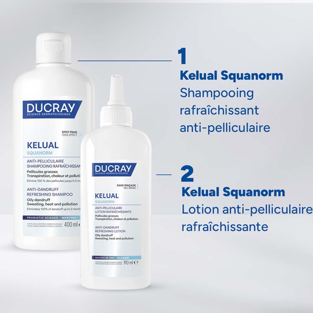 Ducray Kelual Squanorm Refreshing anti-dandruff shampoo 400ml (13.53fl oz)