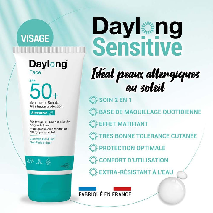 Galderma Daylong Sensitive Gel Face Fluid SPF50+ Oily Skin 50ml (1.69fl oz)