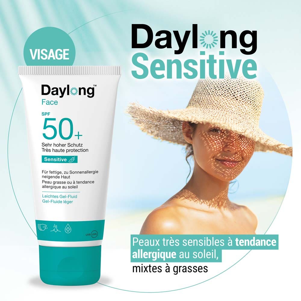 Galderma Daylong Sensitive Gel Face Fluid SPF50+ Oily Skin 50ml (1.69fl oz)