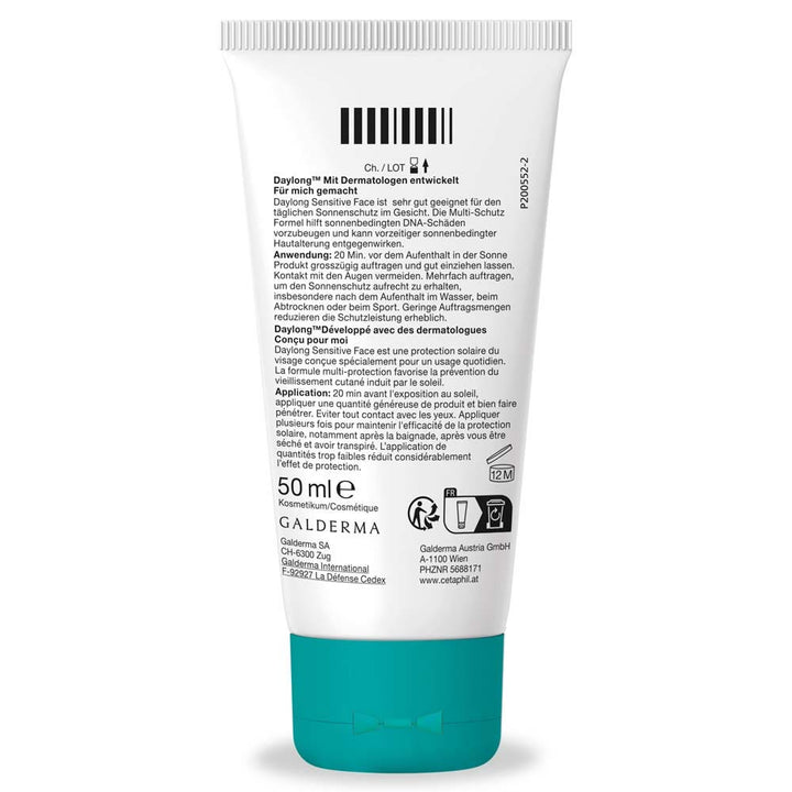 Galderma Daylong Sensitive Gel Face Fluid SPF50+ Oily Skin 50ml (1.69fl oz)