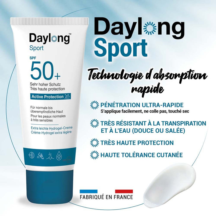 Galderma Daylong Sport Extra Light Hydrogel Cream Suncare 50ml (1.69fl oz)