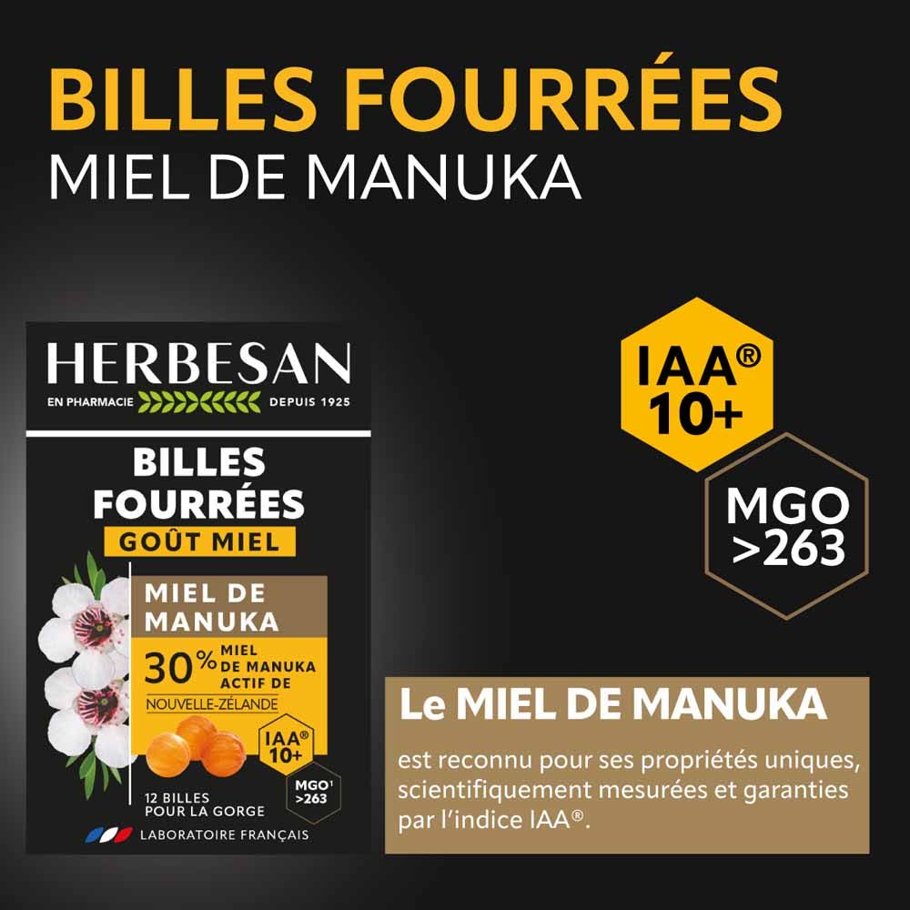 Herbesan Manuka honey Manuka Honey Filled Beads Iaa10+ X12 x12