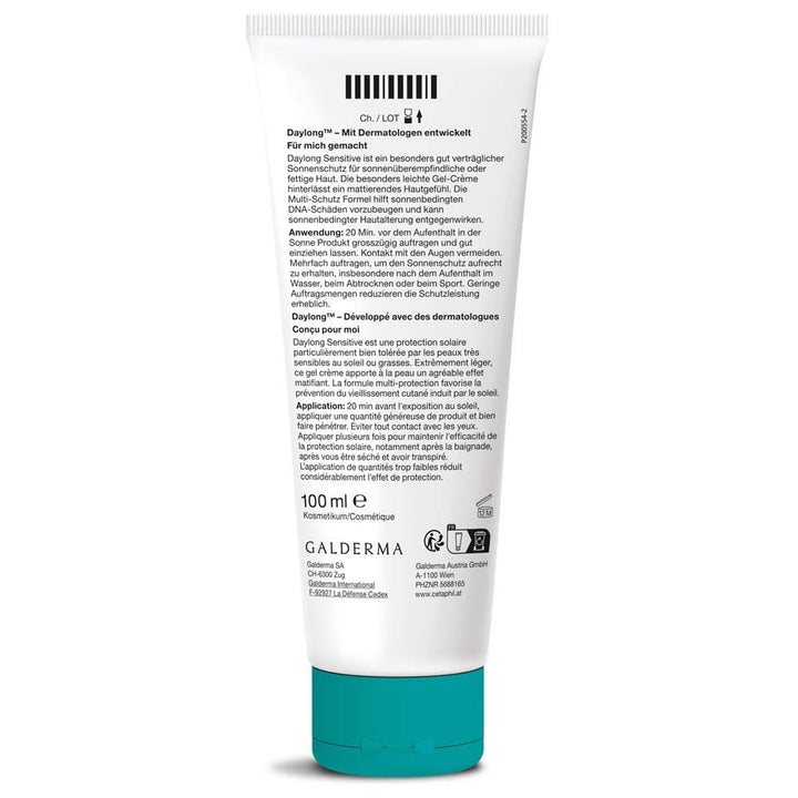 Galderma Daylong Sensitive Light Gel Suncare Cream SPF50+ (Sunscreens) 100ml (3.38fl oz)