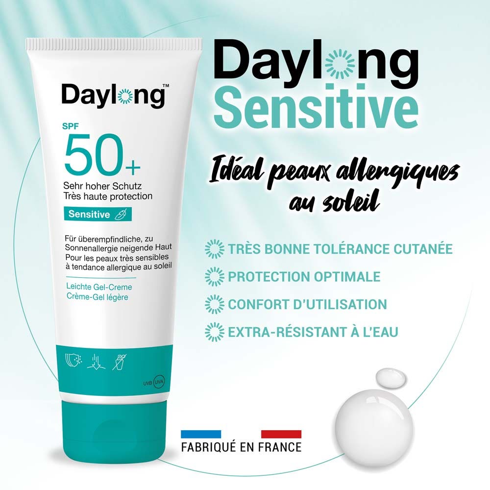 Galderma Daylong Sensitive Light Gel Suncare Cream SPF50+ (Sunscreens) 100ml (3.38fl oz)