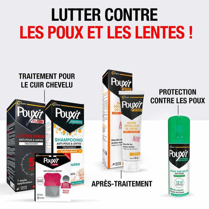 Pouxit Flash Anti-Lice and Nits Treatment 2x150ml (5.07fl oz)