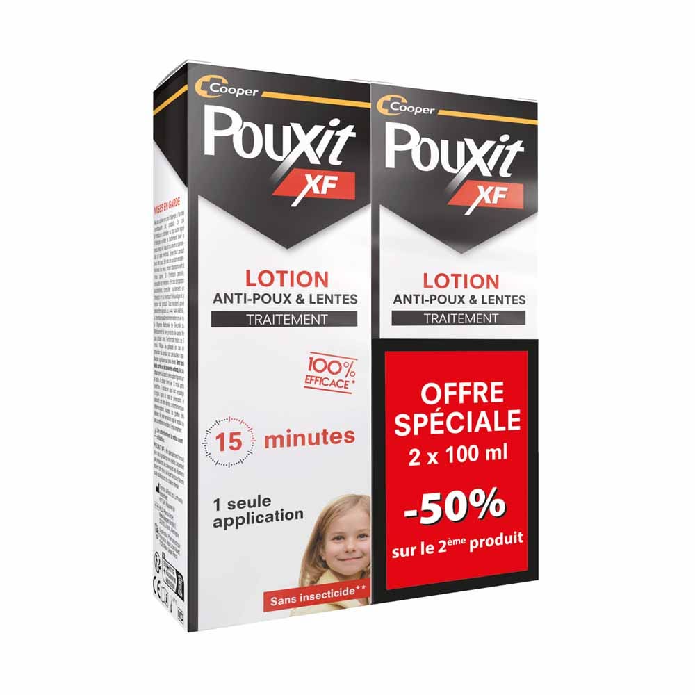 Pouxit XF Anti-Lice and Nits Lotion 2x100ml (3.38fl oz)