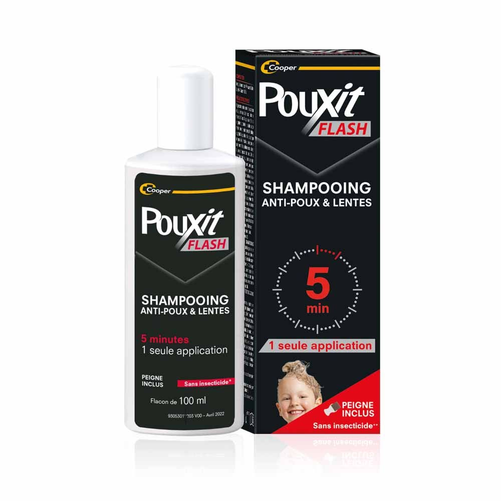 Pouxit Flash Anti-Lice and Nits Treatment 2x100ml (3.38fl oz)
