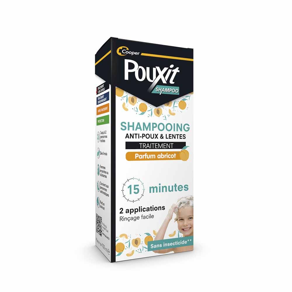 Pouxit Anti-Lice & Nits Treatment Shampoo Perfumes Apricot 100ml (3.38fl oz)