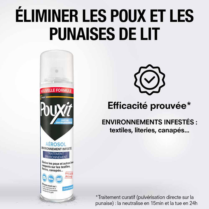 Pouxit Environment Environmental infestation treatment spray 250 ml (8.45fl oz)