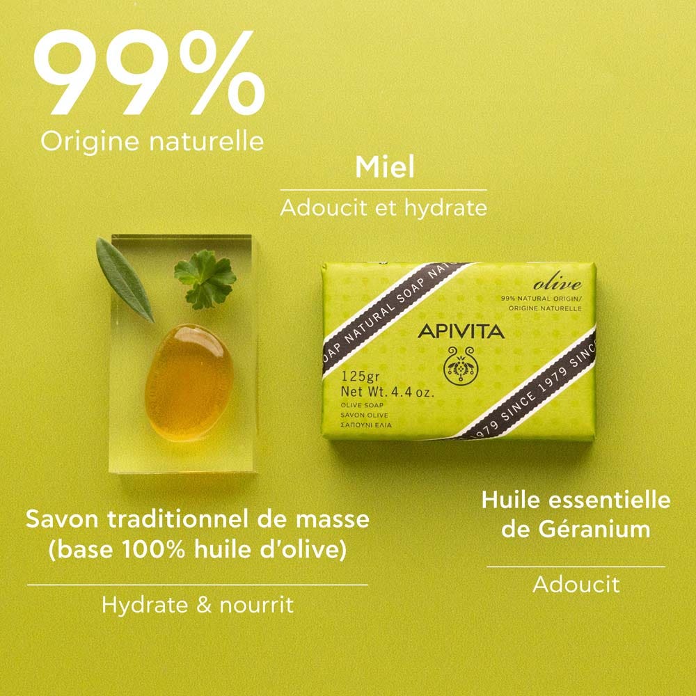 Apivita Soaps 125g (4.41 oz) - FrenchBeautyHub