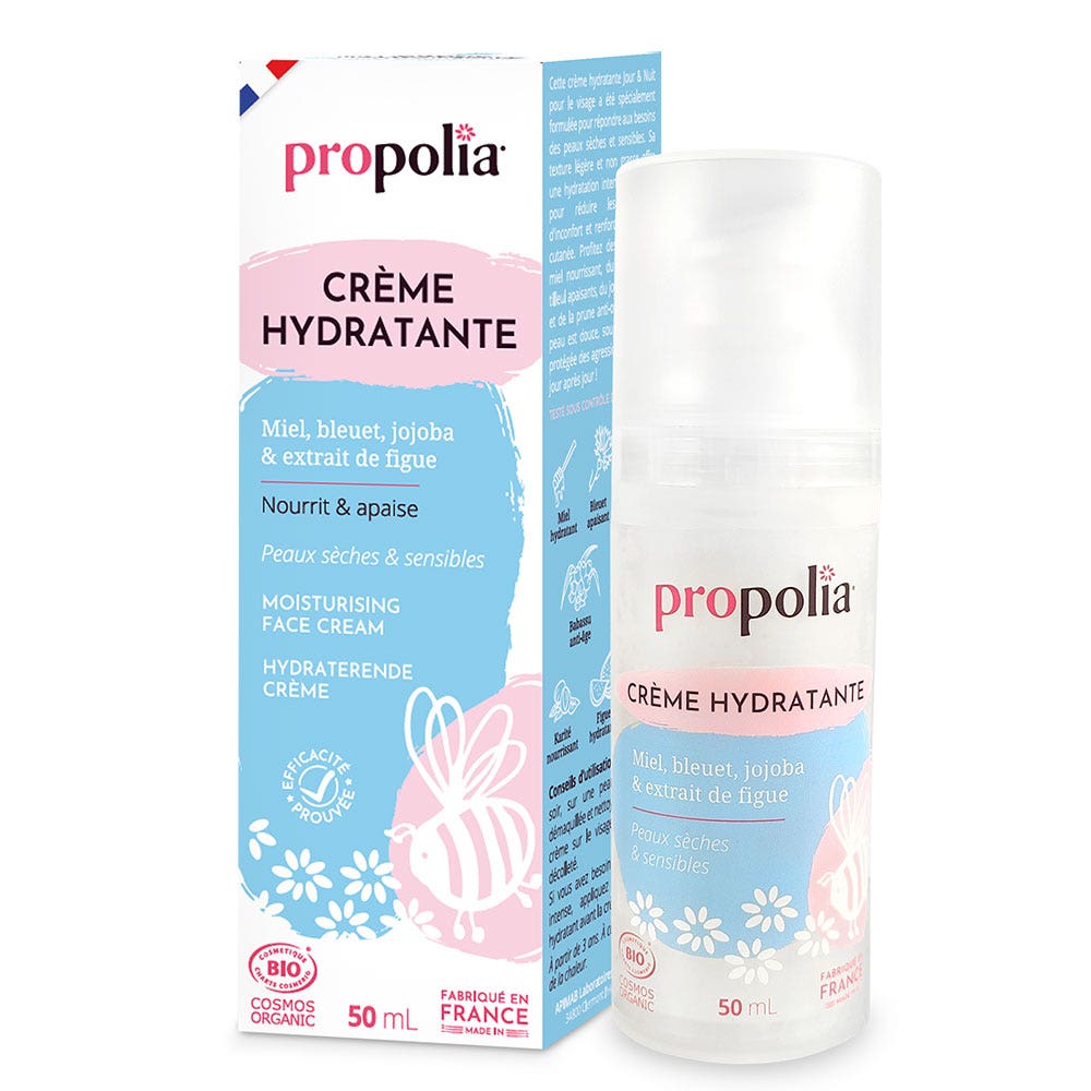 Propolia Crème Hydratante Bio Peaux Sèches & Sensibles 50ml (1.69fl oz)
