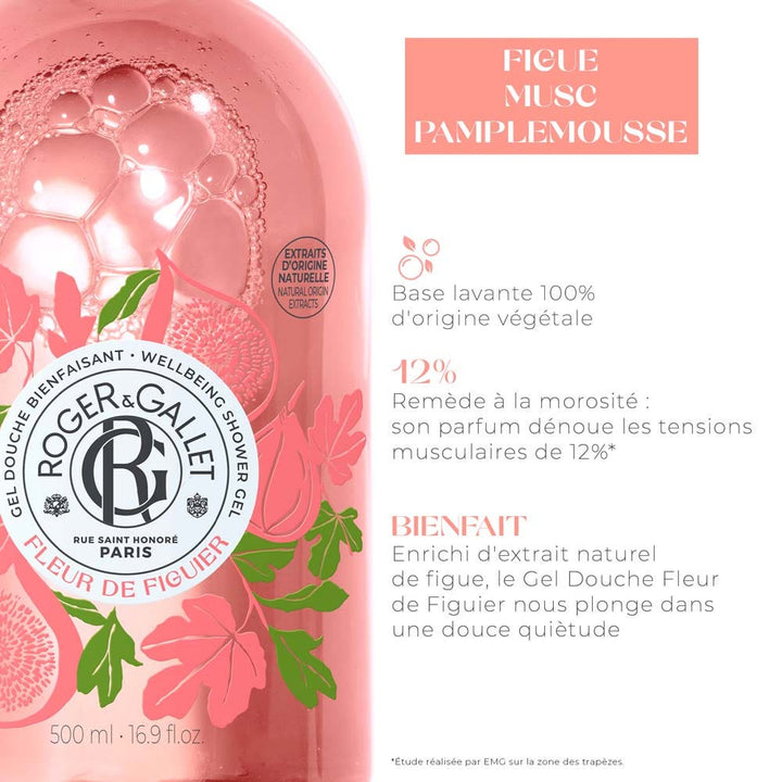 Roger & Gallet Beneficial Fleur De Figuier Shower Gel 500ml (16.91fl oz)