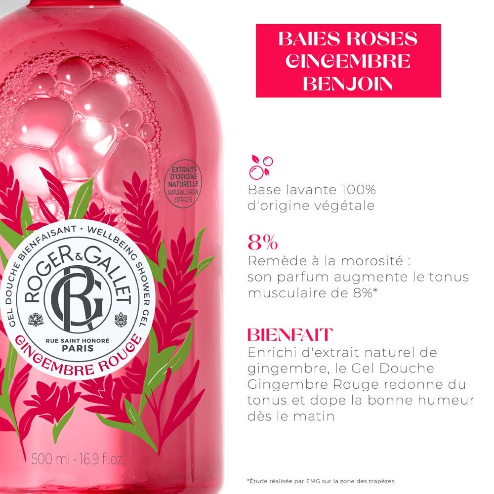 Roger & Gallet Beneficial Red Ginger Shower Gel 500ml (16.91fl oz)