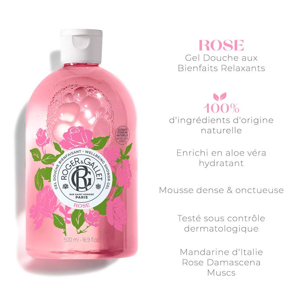 Roger & Gallet Rose Soothing Shower Gel 500ml (16.91fl oz)
