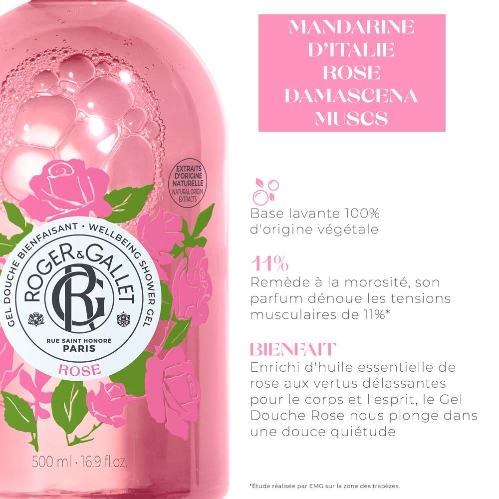 Roger & Gallet Rose Soothing Shower Gel 500ml (16.91fl oz)