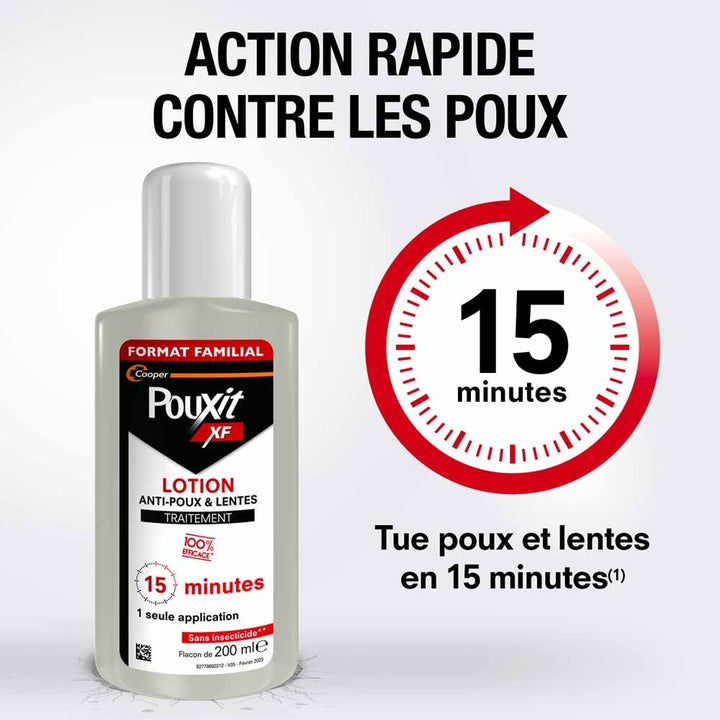 Pouxit XF Anti-Lice and Nits Lotion 2x200ml (6.76fl oz)