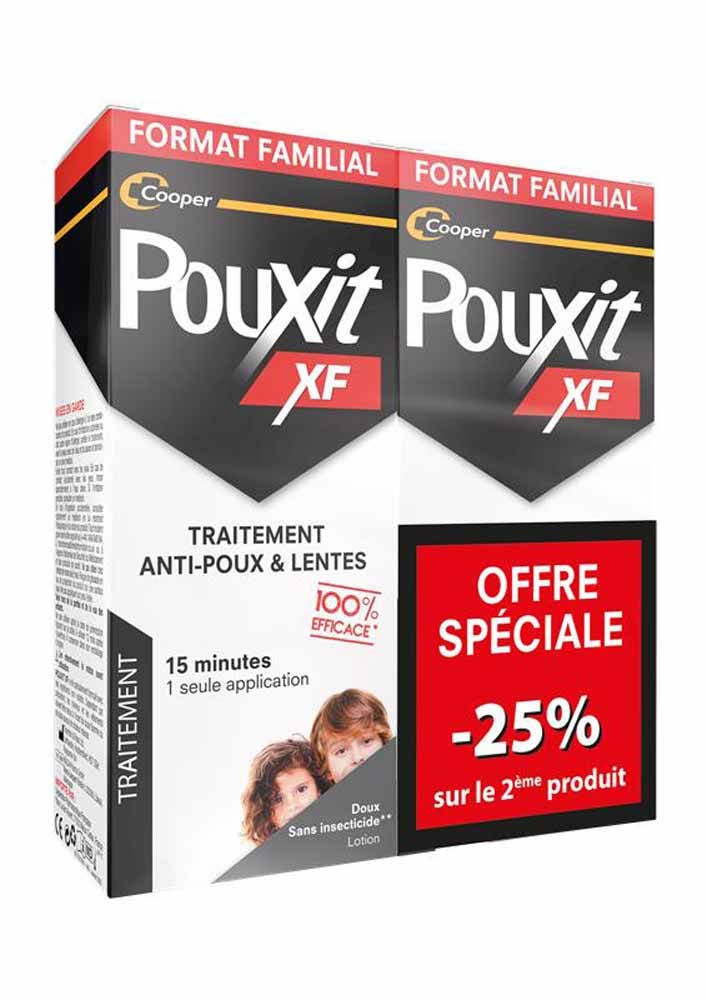 Pouxit XF Anti-Lice and Nits Lotion 2x200ml (6.76fl oz)