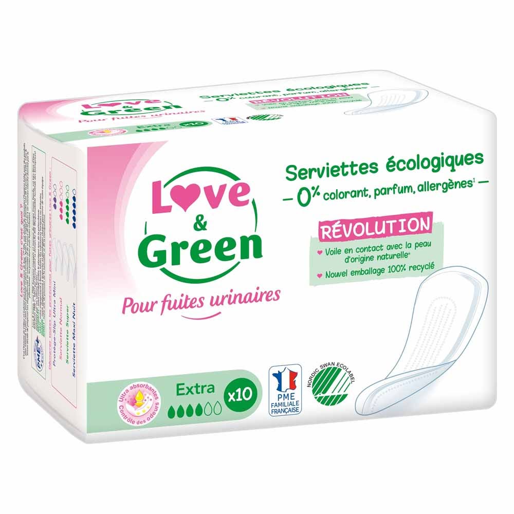 Love&Green Urinary Leakage Extra 10 Pads