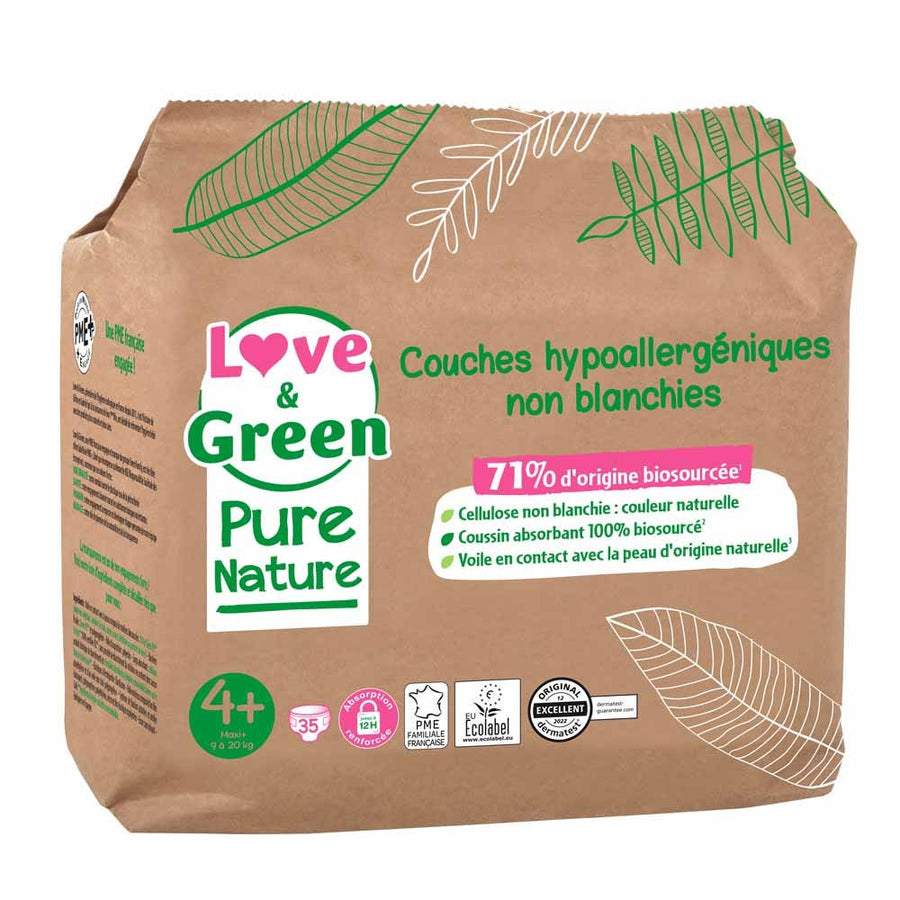 Love&Green Pure Nature Ecological Diapers Size 4+ x35