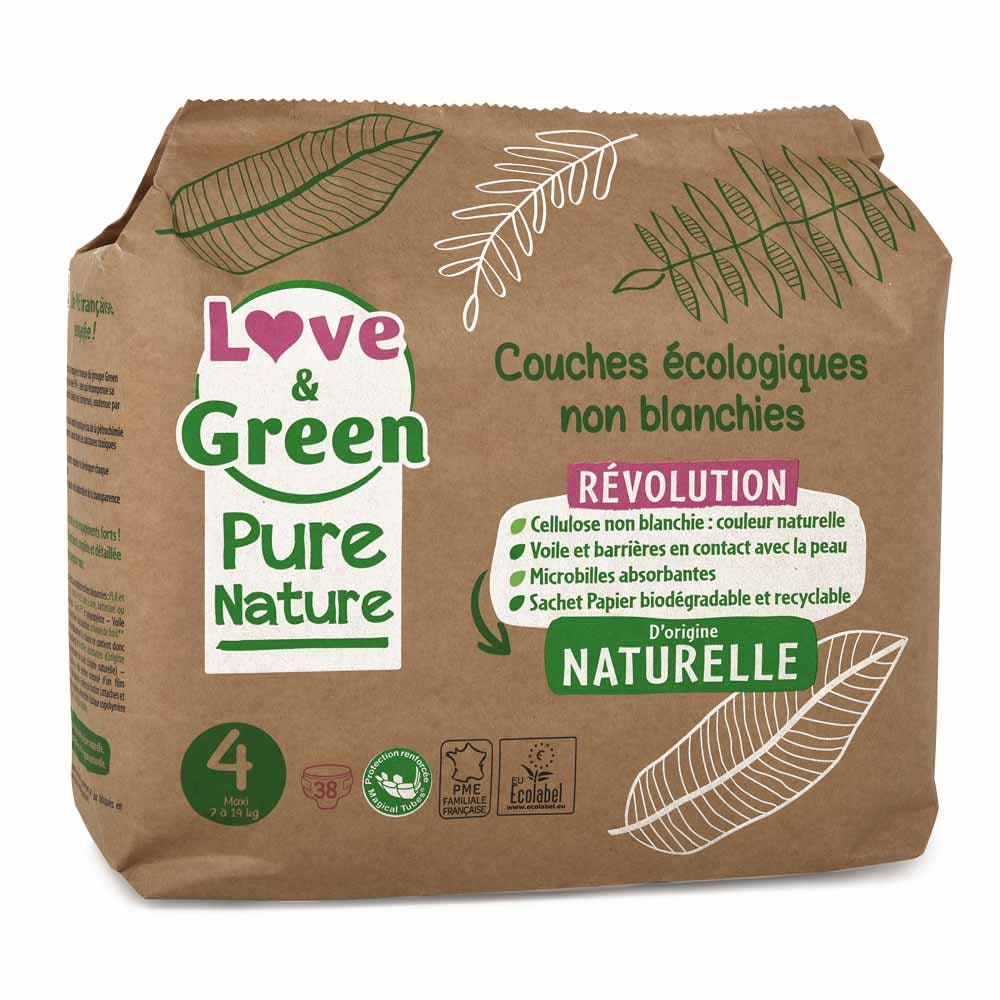Love&Green Pure Nature Ecological Diapers Size 4 x38