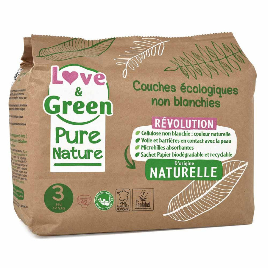 Love&Green Pure Nature Diapers Size 3 x42