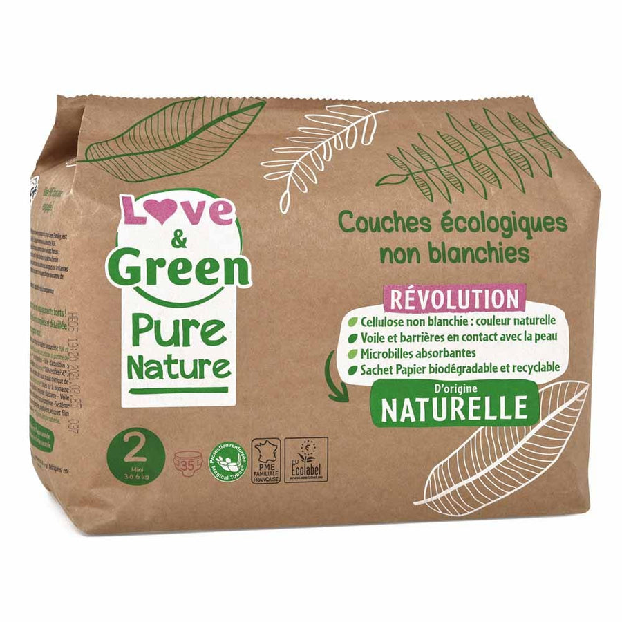 Love&Green Pure Nature Ecological Nappies Size 2 x35