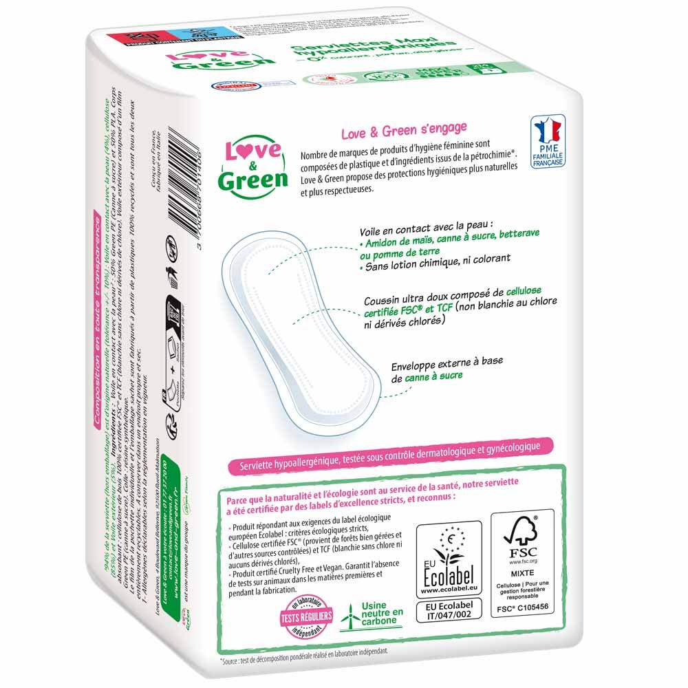 Love&Green Anti-irritation Maxi Super Anti-irritations 14 Towels