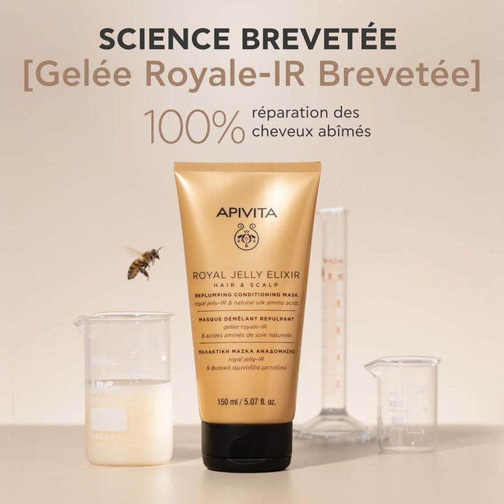 Apivita Royal Jelly Elixir Absolute Hair Plumping Mask 150 ml (5.07fl oz)