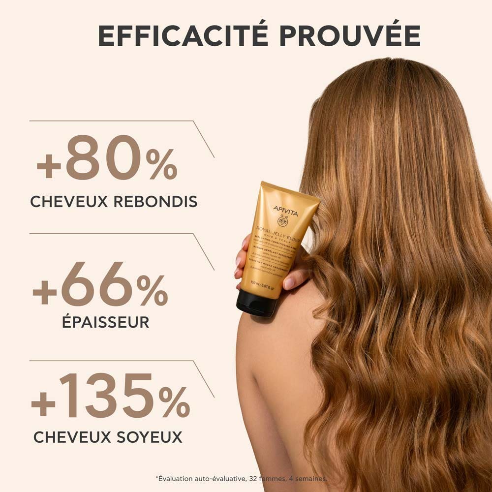 Apivita Royal Jelly Elixir Absolute Hair Plumping Mask 150 ml (5.07fl oz)