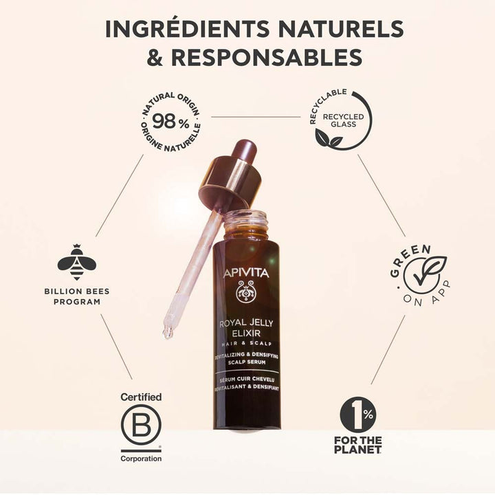 Apivita Royal Jelly Elixir Absolute Regenerating Hair Serum 50 ml (1.69fl oz)