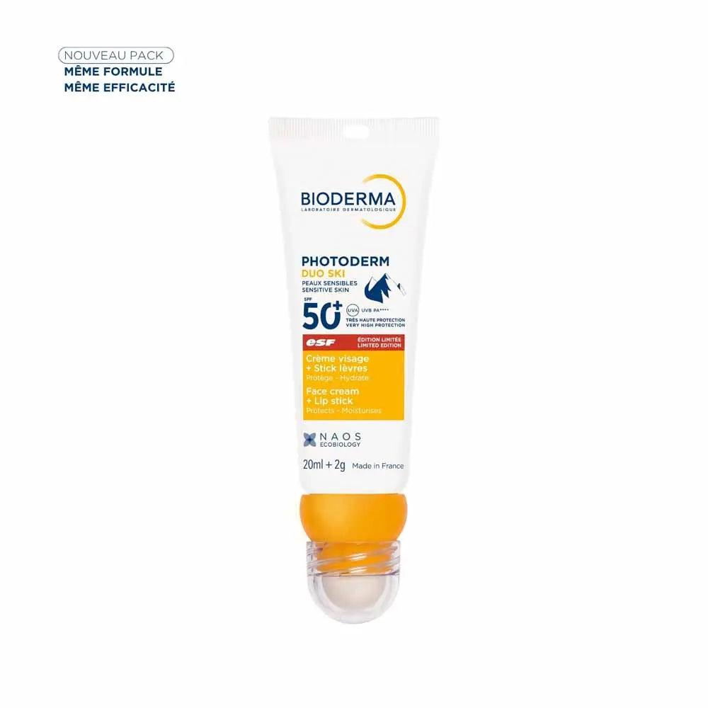 Bioderma Photoderm Ski Cream and Stick SPF50 Duo for Sensitive Skin 20ml (0.67fl oz)