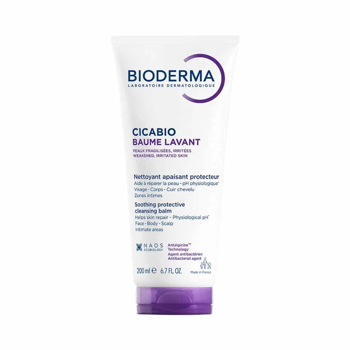 Bioderma Cicabio Balm Soothing Protective Cleanser for Fragile and Irritated Skin 200ml (6.76fl oz)