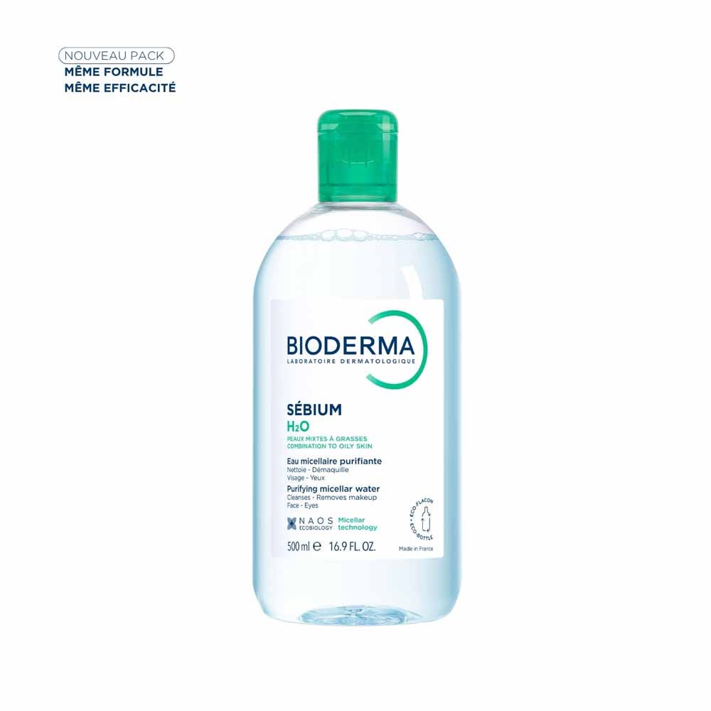 Bioderma Sebium Purifying micellar water H2O for combination/oily skin 500ml (16.91fl oz)