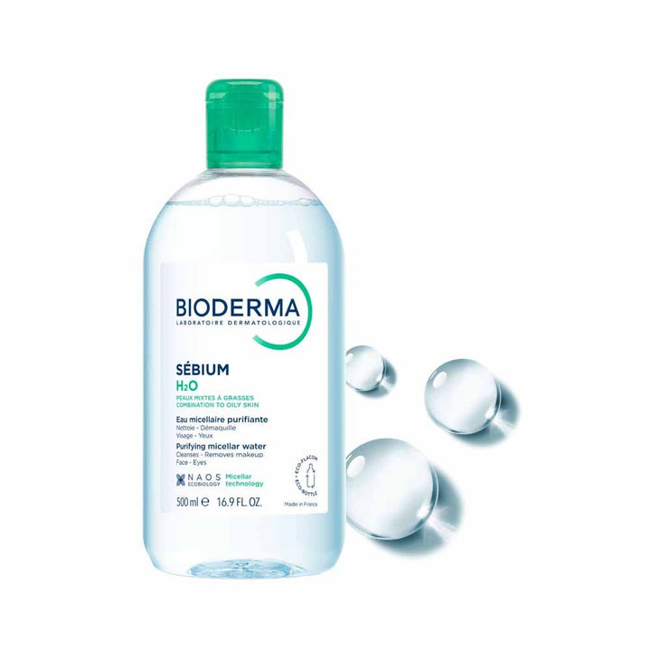 Bioderma Sebium Purifying micellar water H2O for combination/oily skin 500ml (16.91fl oz)