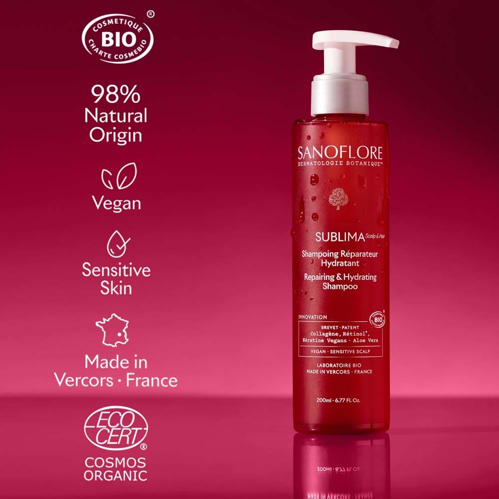 Sanoflore Sublima Repairing hydrating shampoo 200 ml (6.76fl oz)