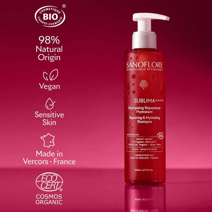 Sanoflore Sublima Repairing hydrating shampoo 200 ml (6.76fl oz)