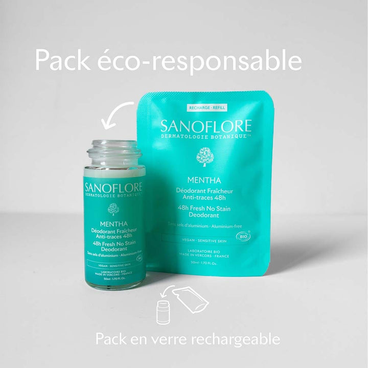 Sanoflore 48-hour Deodorants refill Mint 50ml (1.69fl oz)